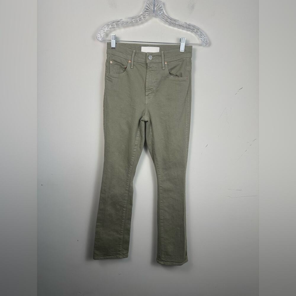 Mother Insider Hover Jeans Women 25 Green Excellent Bootcut The Devil May Care